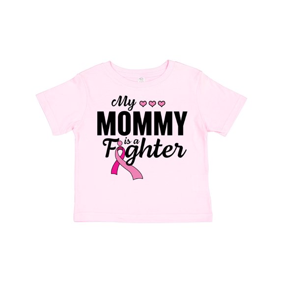 Inktastic Breast Cancer Awareness My Mommy is a Fighter Boys or Girls Toddler T-Shirt