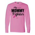 thumbnail image 1 of Inktastic Breast Cancer Awareness My Mommy is a Fighter Long Sleeve T-Shirt, 1 of 5