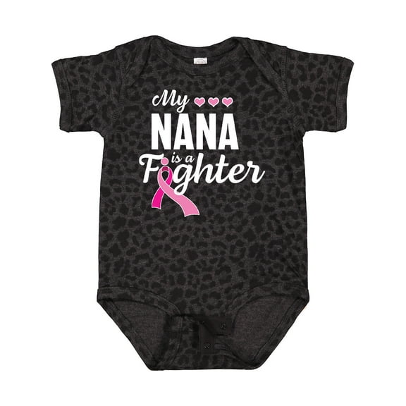 Inktastic Breast Cancer Awareness My Nana is a Fighter Boys or Girls Baby Bodysuit