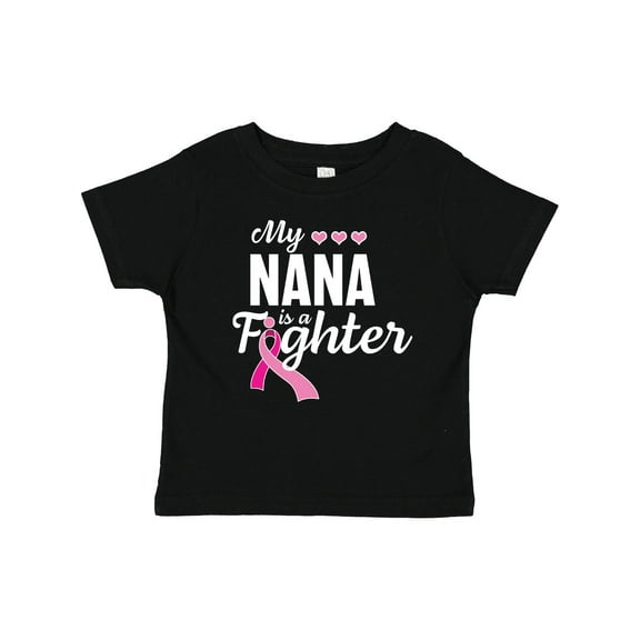 Inktastic Breast Cancer Awareness My Nana is a Fighter Boys or Girls Baby T-Shirt