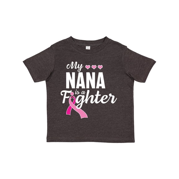 Inktastic Breast Cancer Awareness My Nana is a Fighter Boys or Girls Toddler T-Shirt