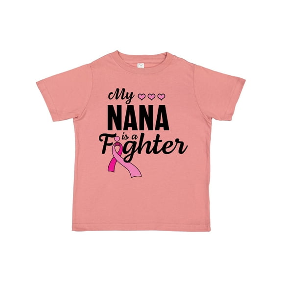 Inktastic Breast Cancer Awareness My Nana is a Fighter Boys or Girls Toddler T-Shirt