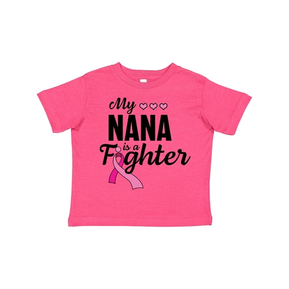 Inktastic Breast Cancer Awareness My Nana is a Fighter Boys or Girls Toddler T-Shirt