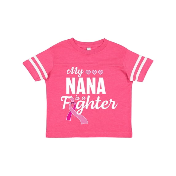 Inktastic Breast Cancer Awareness My Nana is a Fighter Boys or Girls Toddler T-Shirt