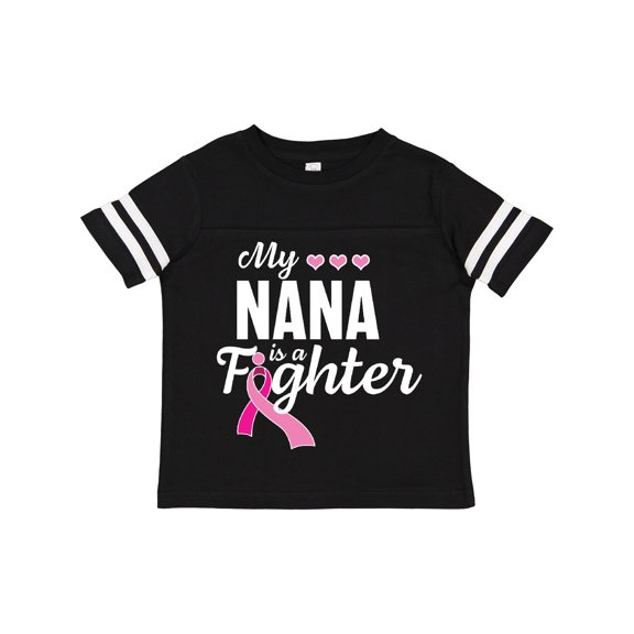 Inktastic Breast Cancer Awareness My Nana is a Fighter Boys or Girls Toddler T-Shirt