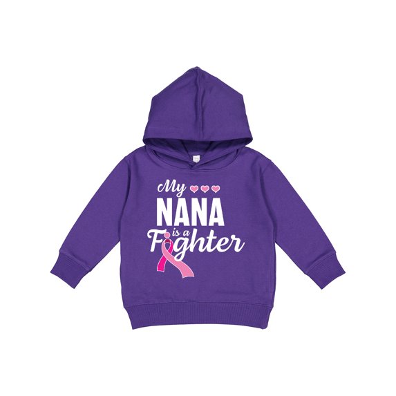 Inktastic Breast Cancer Awareness My Nana is a Fighter Toddler Hoodie