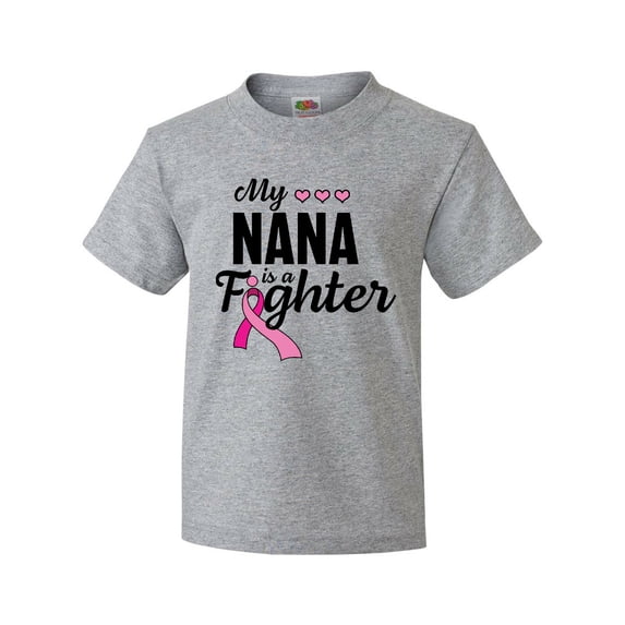 Inktastic Breast Cancer Awareness My Nana is a Fighter Youth T-Shirt