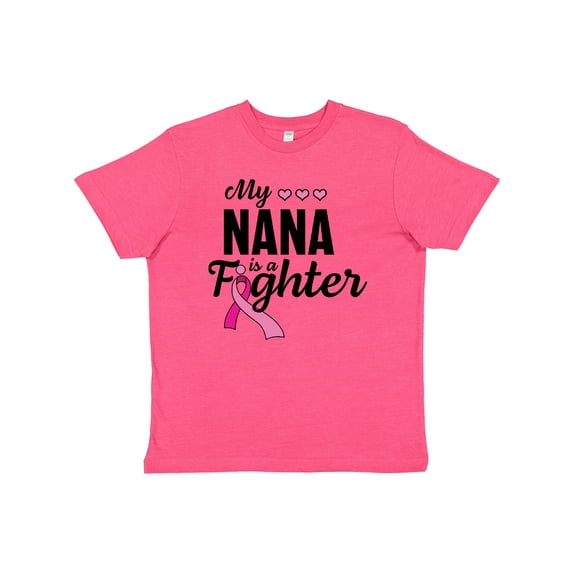Inktastic Breast Cancer Awareness My Nana is a Fighter Youth T-Shirt