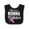 thumbnail image 1 of Inktastic Breast Cancer Awareness My Nonna is a Fighter Boys or Girls Baby Bib, 1 of 4