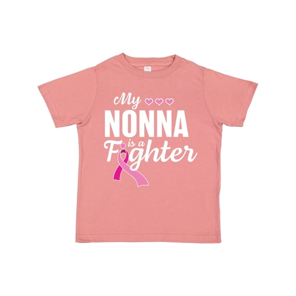 Inktastic Breast Cancer Awareness My Nonna is a Fighter Boys or Girls Toddler T-Shirt