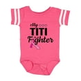 thumbnail image 1 of Inktastic Breast Cancer Awareness My Titi is a Fighter Boys or Girls Baby Bodysuit, 1 of 5