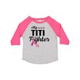 thumbnail image 1 of Inktastic Breast Cancer Awareness My Titi is a Fighter Boys or Girls Toddler T-Shirt, 1 of 5