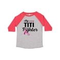 thumbnail image 1 of Inktastic Breast Cancer Awareness My Titi is a Fighter Boys or Girls Toddler T-Shirt, 1 of 5