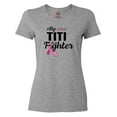 thumbnail image 1 of Inktastic Breast Cancer Awareness My Titi is a Fighter Women's T-Shirt, 1 of 5