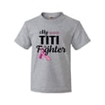 thumbnail image 1 of Inktastic Breast Cancer Awareness My Titi is a Fighter Youth T-Shirt, 1 of 5