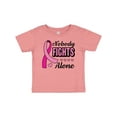 thumbnail image 1 of Inktastic Breast Cancer Awareness Nobody Fights Alone Pink Ribbon Boys or Girls Baby T-Shirt, 1 of 5
