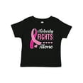 thumbnail image 1 of Inktastic Breast Cancer Awareness Nobody Fights Alone Pink Ribbon Boys or Girls Baby T-Shirt, 1 of 5