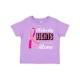 thumbnail image 1 of Inktastic Breast Cancer Awareness Nobody Fights Alone Pink Ribbon Boys or Girls Toddler T-Shirt, 1 of 5