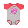 thumbnail image 1 of Inktastic Breast Cancer Awareness- Pink Ribbon Around Heart Boys or Girls Baby Bodysuit, 1 of 5