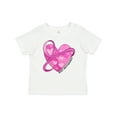 thumbnail image 1 of Inktastic Breast Cancer Awareness- Pink Ribbon Around Heart Boys or Girls Baby T-Shirt, 1 of 5