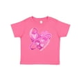 thumbnail image 1 of Inktastic Breast Cancer Awareness Pink Ribbon Around Heart Boys or Girls Baby T-Shirt, 1 of 5