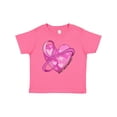 thumbnail image 1 of Inktastic Breast Cancer Awareness- Pink Ribbon Around Heart Boys or Girls Baby T-Shirt, 1 of 5