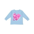 thumbnail image 1 of Inktastic Breast Cancer Awareness Pink Ribbon Around Heart Boys or Girls Long Sleeve Toddler T-Shirt, 1 of 5