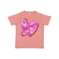 thumbnail image 1 of Inktastic Breast Cancer Awareness- Pink Ribbon Around Heart Boys or Girls Toddler T-Shirt, 1 of 5