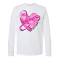 thumbnail image 1 of Inktastic Breast Cancer Awareness Pink Ribbon Around Heart Long Sleeve T-Shirt, 1 of 5