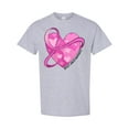thumbnail image 1 of Inktastic Breast Cancer Awareness Pink Ribbon Around Heart T-Shirt, 1 of 5