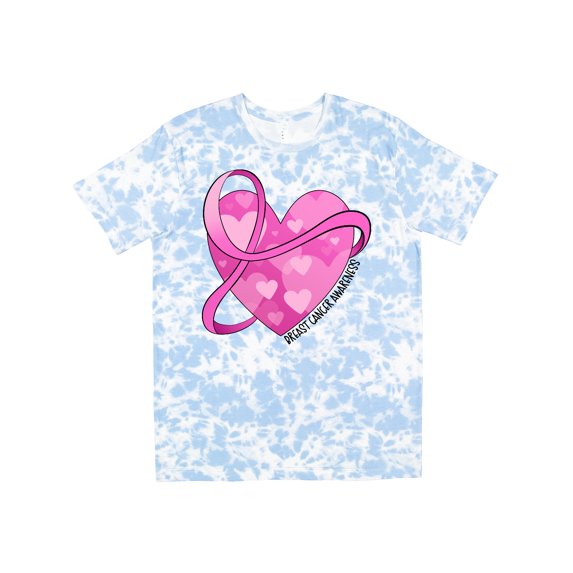 Inktastic Breast Cancer Awareness Pink Ribbon Around Heart T-Shirt