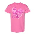 thumbnail image 1 of Inktastic Breast Cancer Awareness Pink Ribbon Around Heart T-Shirt, 1 of 5