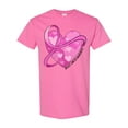 thumbnail image 1 of Inktastic Breast Cancer Awareness Pink Ribbon Around Heart T-Shirt, 1 of 5