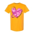 thumbnail image 1 of Inktastic Breast Cancer Awareness Pink Ribbon Around Heart T-Shirt, 1 of 5