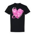 thumbnail image 1 of Inktastic Breast Cancer Awareness Pink Ribbon Around Heart T-Shirt, 1 of 5