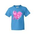thumbnail image 1 of Inktastic Breast Cancer Awareness Pink Ribbon Around Heart Youth T-Shirt, 1 of 5