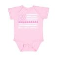 thumbnail image 1 of Inktastic Breast Cancer Awareness Pink Ribbons and Flag Boys or Girls Baby Bodysuit, 1 of 5