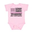 thumbnail image 1 of Inktastic Breast Cancer Awareness Pink Ribbons and Flag Boys or Girls Baby Bodysuit, 1 of 5