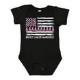 thumbnail image 1 of Inktastic Breast Cancer Awareness Pink Ribbons and Flag Boys or Girls Baby Bodysuit, 1 of 5