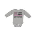 thumbnail image 1 of Inktastic Breast Cancer Awareness Pink Ribbons and Flag Boys or Girls Long Sleeve Baby Bodysuit, 1 of 5