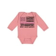 thumbnail image 1 of Inktastic Breast Cancer Awareness Pink Ribbons and Flag Boys or Girls Long Sleeve Baby Bodysuit, 1 of 5
