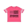 thumbnail image 1 of Inktastic Breast Cancer Awareness Pink Ribbons and Flag Boys or Girls Toddler T-Shirt, 1 of 5