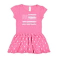thumbnail image 1 of Inktastic Breast Cancer Awareness Pink Ribbons and Flag Girls Toddler Dress, 1 of 4