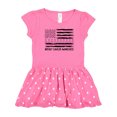 thumbnail image 1 of Inktastic Breast Cancer Awareness Pink Ribbons and Flag Girls Toddler Dress, 1 of 4