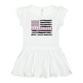 thumbnail image 1 of Inktastic Breast Cancer Awareness Pink Ribbons and Flag Girls Toddler Dress, 1 of 5