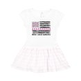 thumbnail image 1 of Inktastic Breast Cancer Awareness Pink Ribbons and Flag Girls Toddler Dress, 1 of 4
