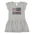 thumbnail image 1 of Inktastic Breast Cancer Awareness Pink Ribbons and Flag Girls Toddler Dress, 1 of 5