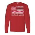 thumbnail image 1 of Inktastic Breast Cancer Awareness Pink Ribbons and Flag Long Sleeve T-Shirt, 1 of 5