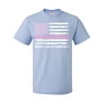 thumbnail image 1 of Inktastic Breast Cancer Awareness Pink Ribbons and Flag T-Shirt, 1 of 5