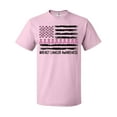 thumbnail image 1 of Inktastic Breast Cancer Awareness Pink Ribbons and Flag T-Shirt, 1 of 5